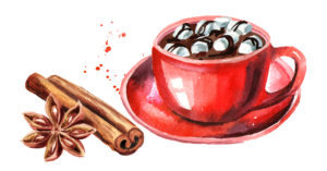 illustration of cup of hot cocoa