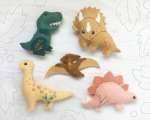 Dinosaur Felt Animals