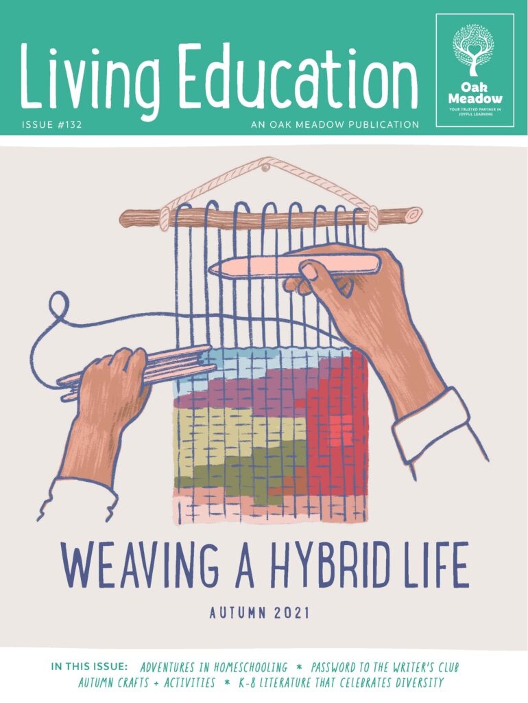 Living Ed Fall 2021 Cover - Weaving a Hybrid Life