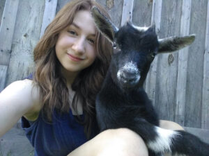 Hannah Parker and Nigerian Dwarf Goat