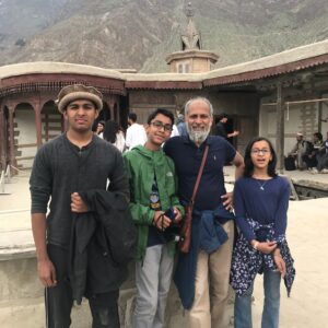 Khizer Mir and family outside