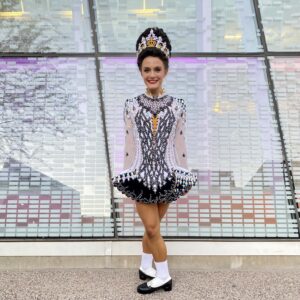 Megan Stuart in a dance costume