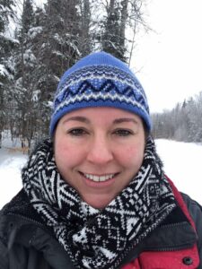Stephanie Tartakoff in a ski hat