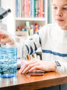 high school photo contest winner Extracting DNA for a high school biology lab.
