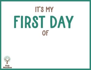 It's my first day of - printable poster