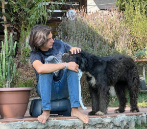 Joan Manuel Sarmiento Gomez with his dog