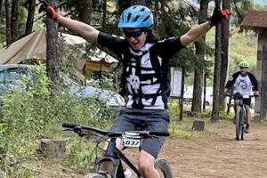 Joan Manuel Sarmiento Gomez on a mountain bike