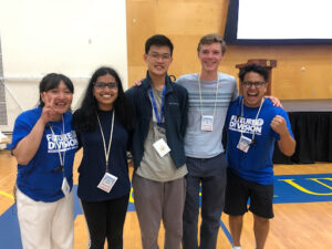 Nico Konyk and friends after giving a presentation for a Buddhist meeting